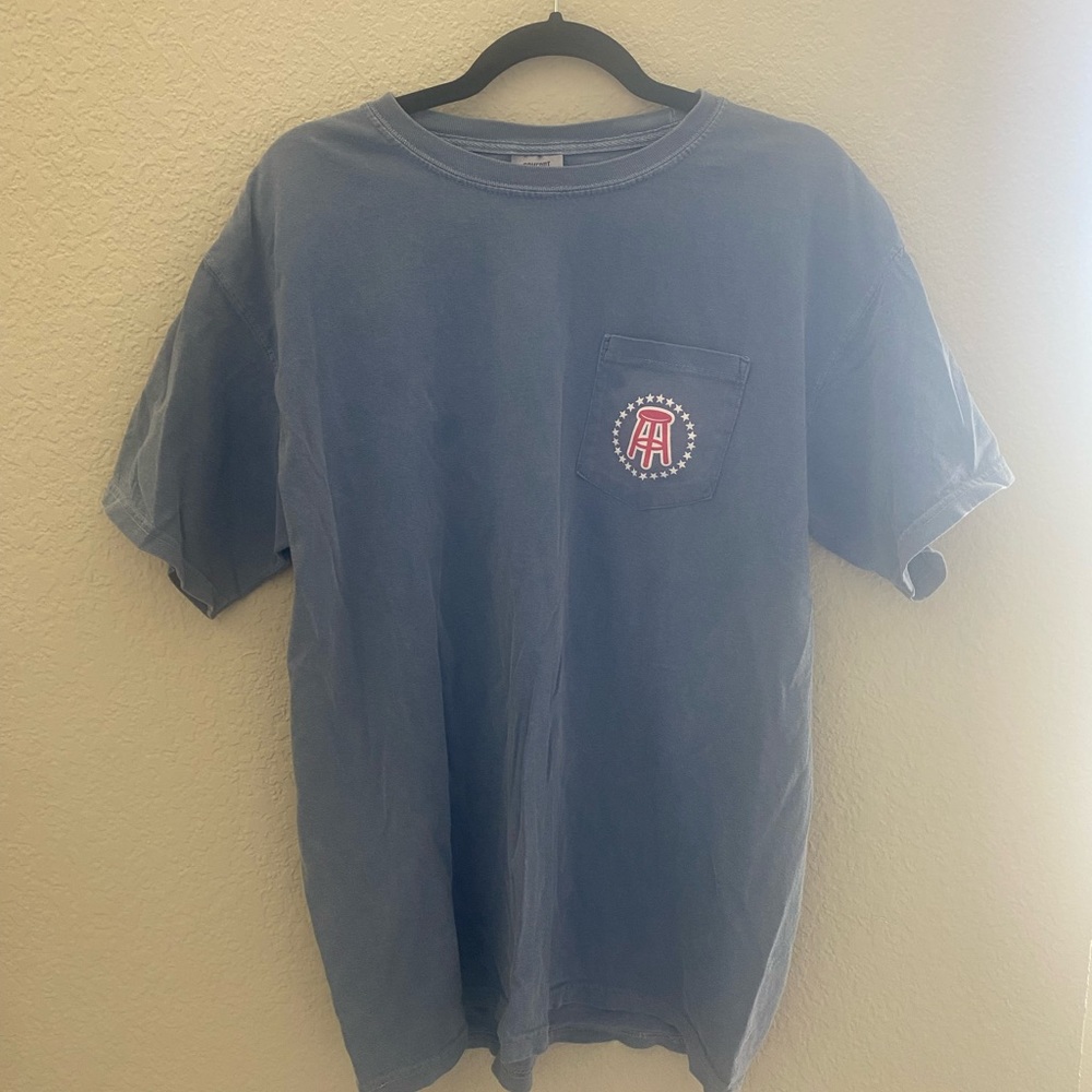 barstool sports comfort colors t-shirt (blue/grey)